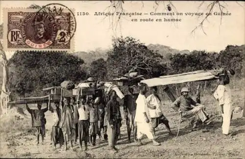 CPA Afrique, Comment on voyage en Guinee en route en hamac