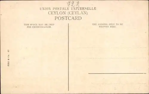 Ak Colombo Ceylon Sri Lanka, guerriers indigènes