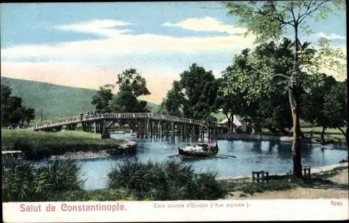 Ak Konstantinopel Istanbul Türkei, Eaux douces d'Europe