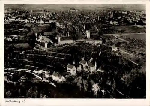 Ak Rothenburg ob der Tauber, Fliegeraufnahme
