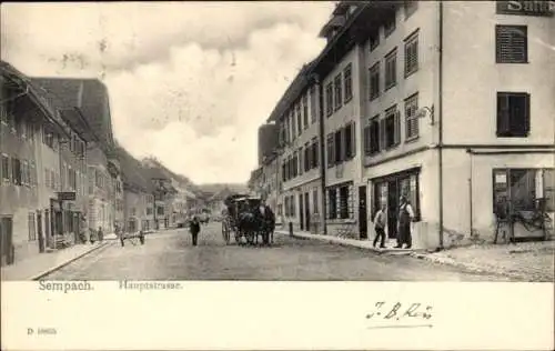 Ak Sempach Kanton Luzern, Hauptstraße