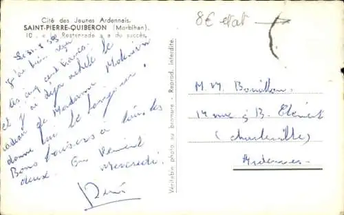 Ak Saint Pierre de Quiberon Morbihan, Cité des Jeunes Ardennais, Restenrade