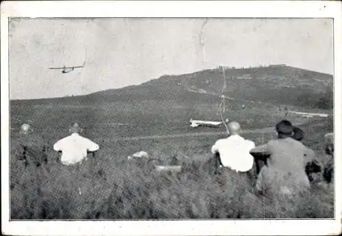 Ak Haltern am See Westfalen, Segelflug in den Borkenbergen