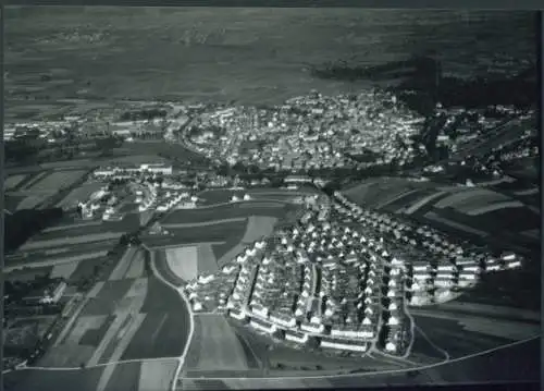 Ak Donaueschingen im Schwarzwald, Donaueschingen von oben