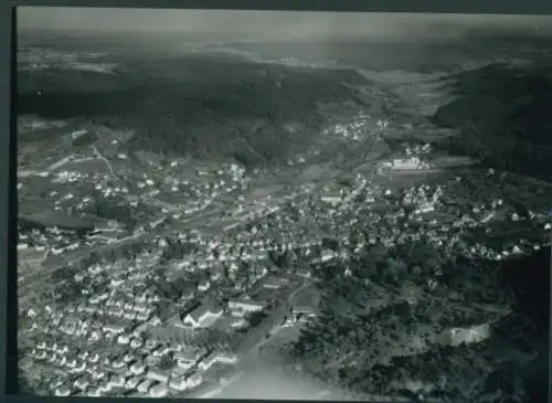 Ak Murrhardt in Württemberg,  ein Luftbild aus dem Jahr 1968.