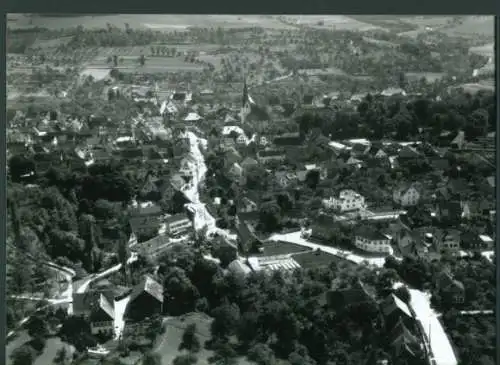 Ak Donzdorf in Württemberg,  ein Luftbild aus dem Jahr 1950.