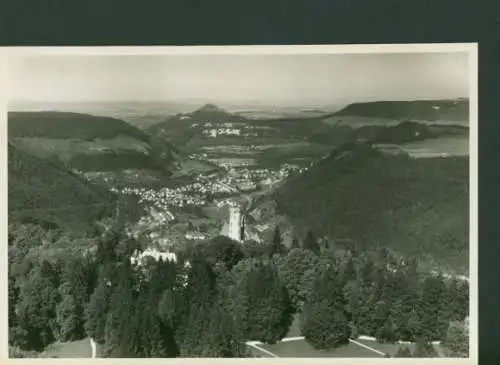 Ak Lichtenstein in Sachsen, Blick auf  rechts Burgruine.