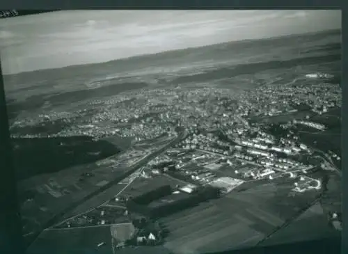 Ak Villingen Schwenningen im Schwarzwald, Stadt Schwenningen von oben