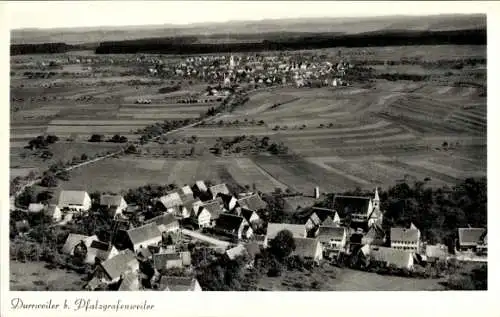 Ak Durrweiler Pfalzgrafenweiler in Württemberg, Fliegeraufnahme