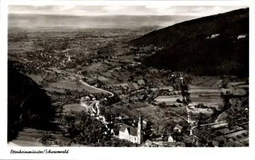 Ak Ettenheimmünster Ettenheim in Baden, Fliegeraufnahme