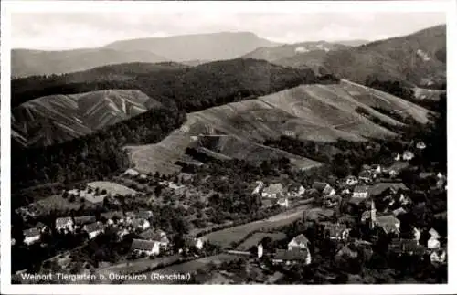 Ak Tiergarten Oberkirch in Baden Württemberg, Renchtal, Panorama, Vogelschau