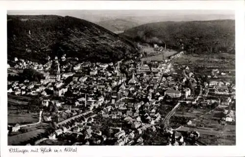 Ak Ettlingen in Baden, Fliegeraufnahme