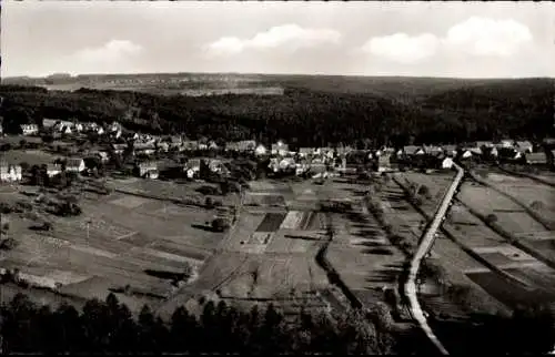 Ak Waldrennach Neuenbürg an der Enz Schwarzwald, Fliegeraufnahme