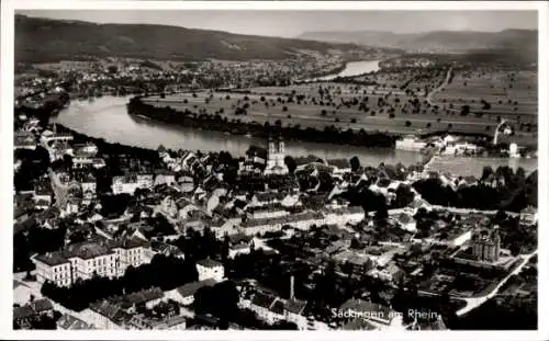 Ak Bad Säckingen am Hochrhein, Fliegeraufnahme