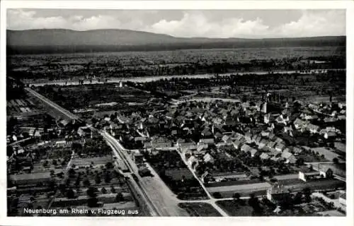 Ak Neuenburg am Rhein Baden, Fliegeraufnahme
