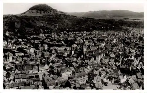 Ak Reutlingen in Württemberg, Fliegeraufnahme, Achalm