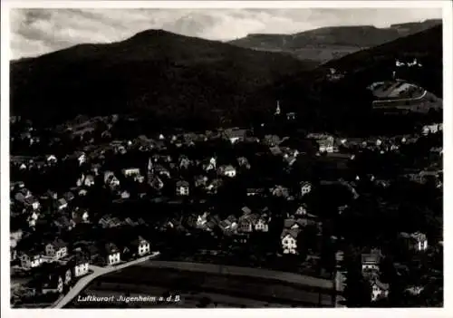 Ak Jugenheim an der Bergstraße Hessen, Fliegeraufnahme