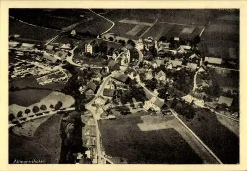Ak Altmannshofen Aichstetten im Allgäu Württemberg, Fliegeraufnahme