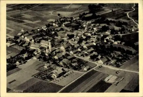 Ak Raisting Oberbayern, Luftaufnahme