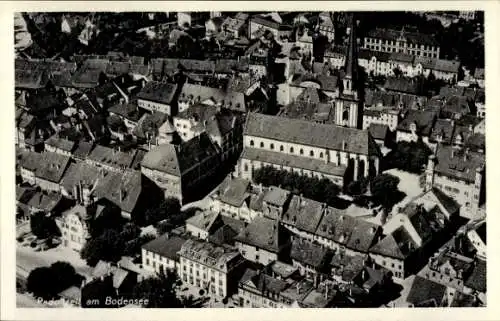 Ak Radolfzell am Bodensee, Fliegeraufnahme