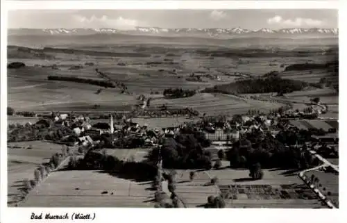 Ak Bad Wurzach in Oberschwaben, Landschaft mit Bergen,  foto