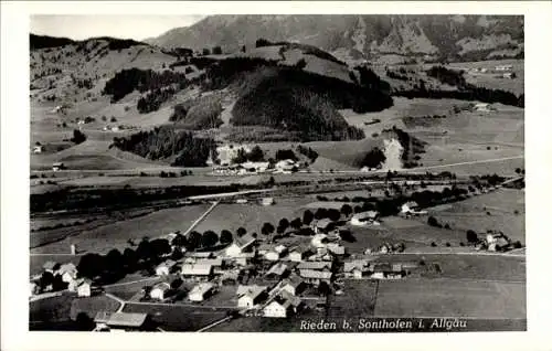 Ak Rieden (bei Füssen) am Forggensee Allgäu, Fliegeraufnahme