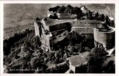 Ak Neuffen in Württemberg, Burg Hohenneuffen, Fliegeraufnahme