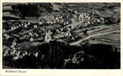 Ak Michelbach in Nassau Aarbergen Hessen, Fliegeraufnahme