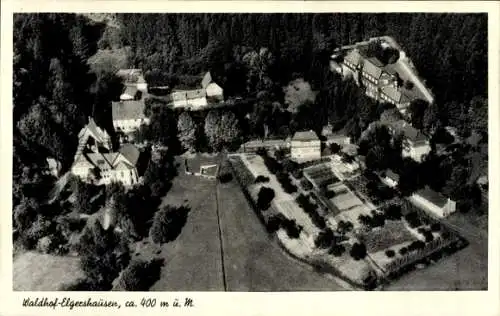 Ak Greifenstein im Westerwald, Heilanstalt Waldhof Elgershausen, Fliegeraufnahme