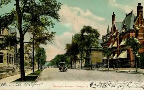 Ak Chicago Illinois USA, Michigan Avenue