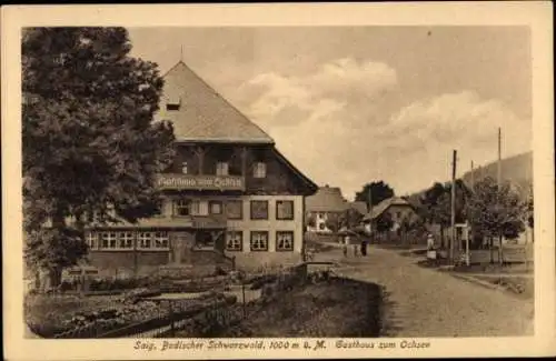 Ak Saig Lenzkirch im Schwarzwald, Gasthaus zum Ochsen