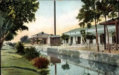 Ak Kantarah El Qantara Ägypten, Canal Station, Suezkanal