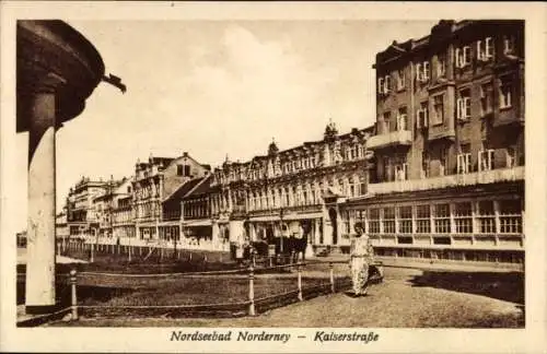 Ak Nordseebad Norderney Ostfriesland, Kaiserstraße