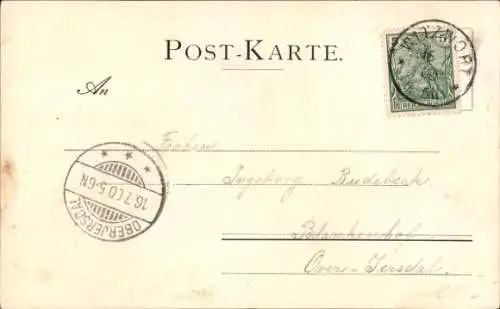 Ak Witzwort in Nordfriesland, Roter Haubarg, Roter Heuberg