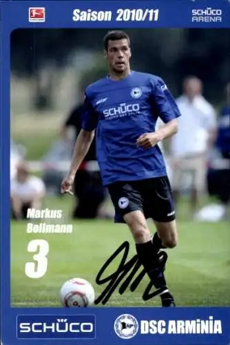 Autogrammkarte Fußballer Markus Bollmann, DSC Arminia, Autogramm