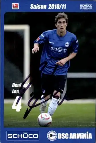 Autogrammkarte Fußballer Benjamin Lense, DSC Arminia, Autogramm
