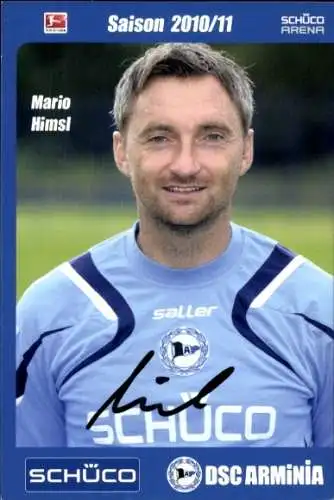Autogrammkarte Co Trainer Mario Himsl, DSC Arminia, Autogramm