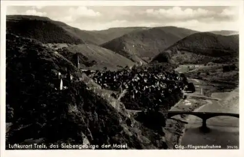 Ak Treis Karden an der Mosel, Luftkurort  Siebengebirge, Mosel, Fliegeraufnahme, Landschaft