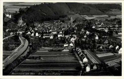 Ak Meisenheim am Glan Pfalz, Fliegeraufnahme von  ländliche Umgebung, Häuser, Felder