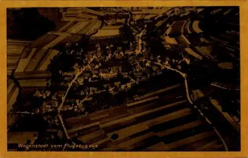 Ak Wagenstadt Herbolzheim im Breisgau Schwarzwald, Luftaufnahme von  Felder, Dorfansicht