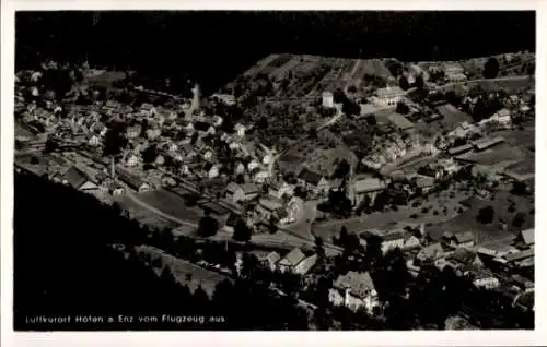 Ak Höfen an der Enz Schwarzwald, Luftaufnahme