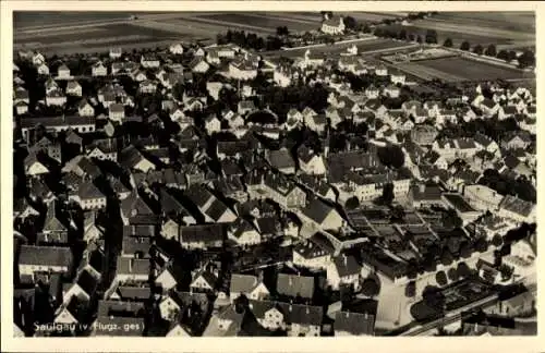Ak Bad Saulgau in Oberschwaben, Luftaufnahme