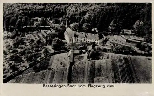 Ak Besseringen Merzig Saar, Fliegeraufnahme vom Kloster