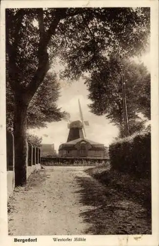 Ak Hamburg Bergedorf, Wentorfer Mühle