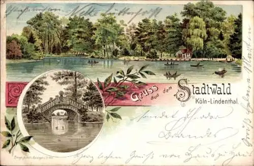 Litho Lindenthal Köln am Rhein, Stadtwald