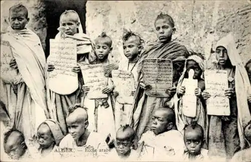 Ak Algier Alger Algerien, Gruppenbild arabischer Schulkinder
