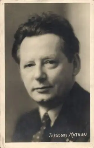 Foto Ak Theodore Mathieu,  Chef d'orchestre du Poste Parisien