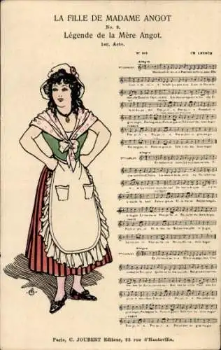 Lied Ak La Fille de Madame Angot, Legende de la Mere Angot