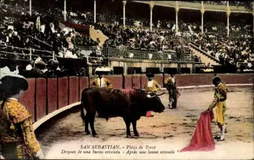 Ak San Sebastian, Plaza de Toros, Despues de una buena estocada