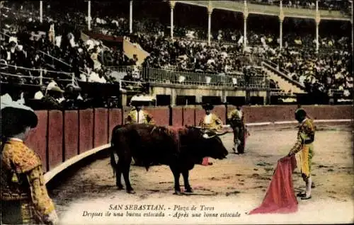 Ak San Sebastian, Plaza de Toros, Despues de une buena estocada
